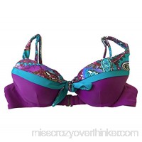 Becca Beach by Rebecca Virtue Women's Push-up Bra Bikini Top Medium Purple B01M0SFFVK